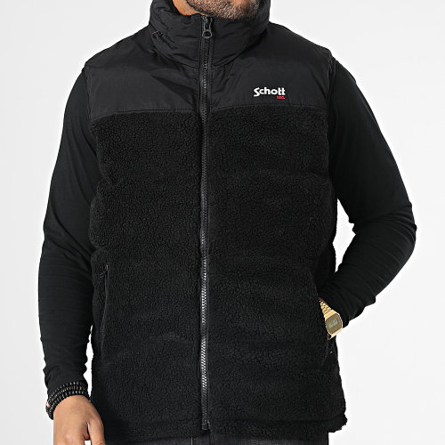 Doudoune Sherpa Capuche Sans Manches Utahsherpav Noir