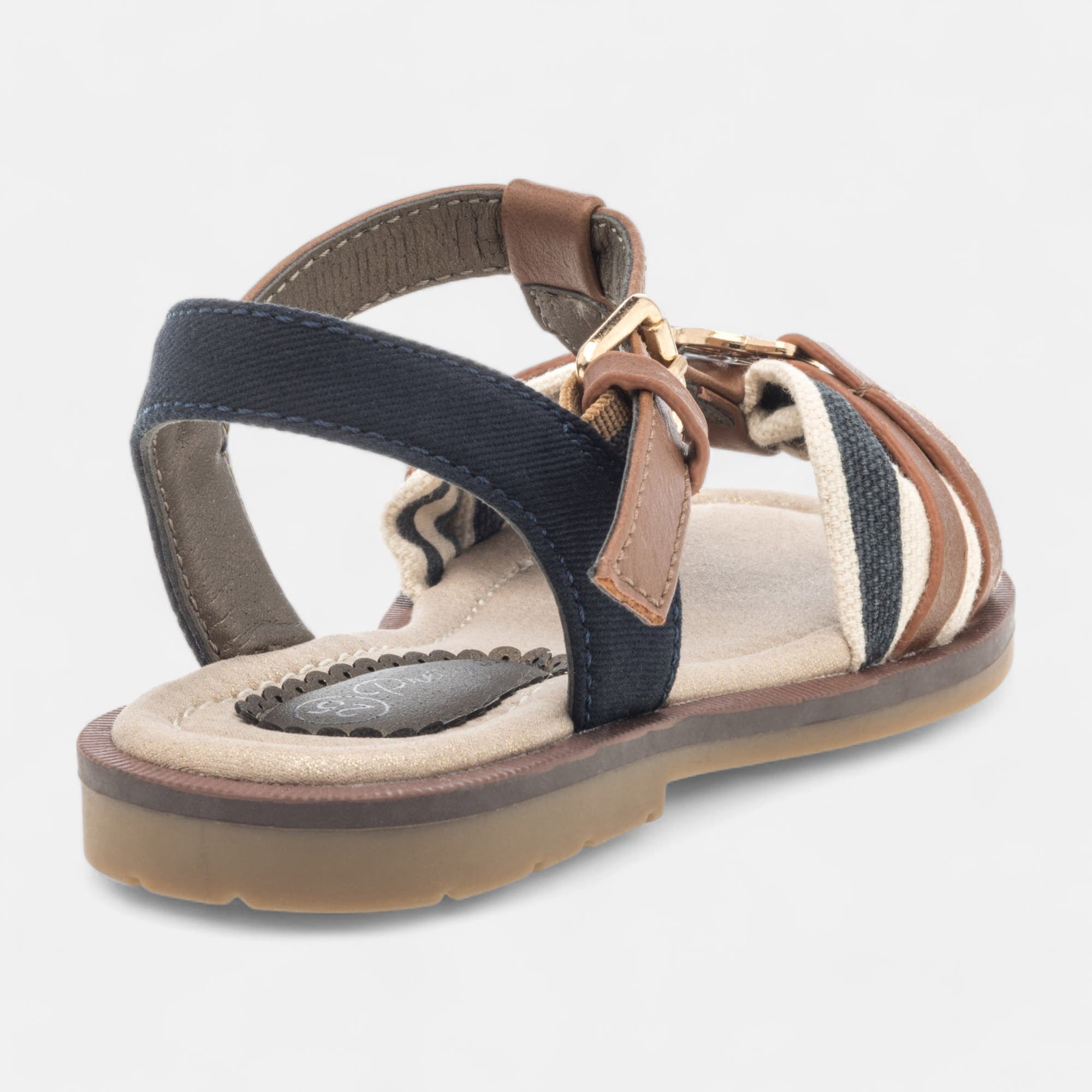Nu-pieds Fille cognac