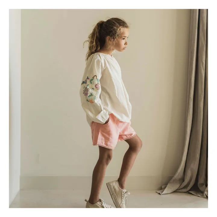 Jenest Blouse Fleurs Brodées Lilly | Ecru