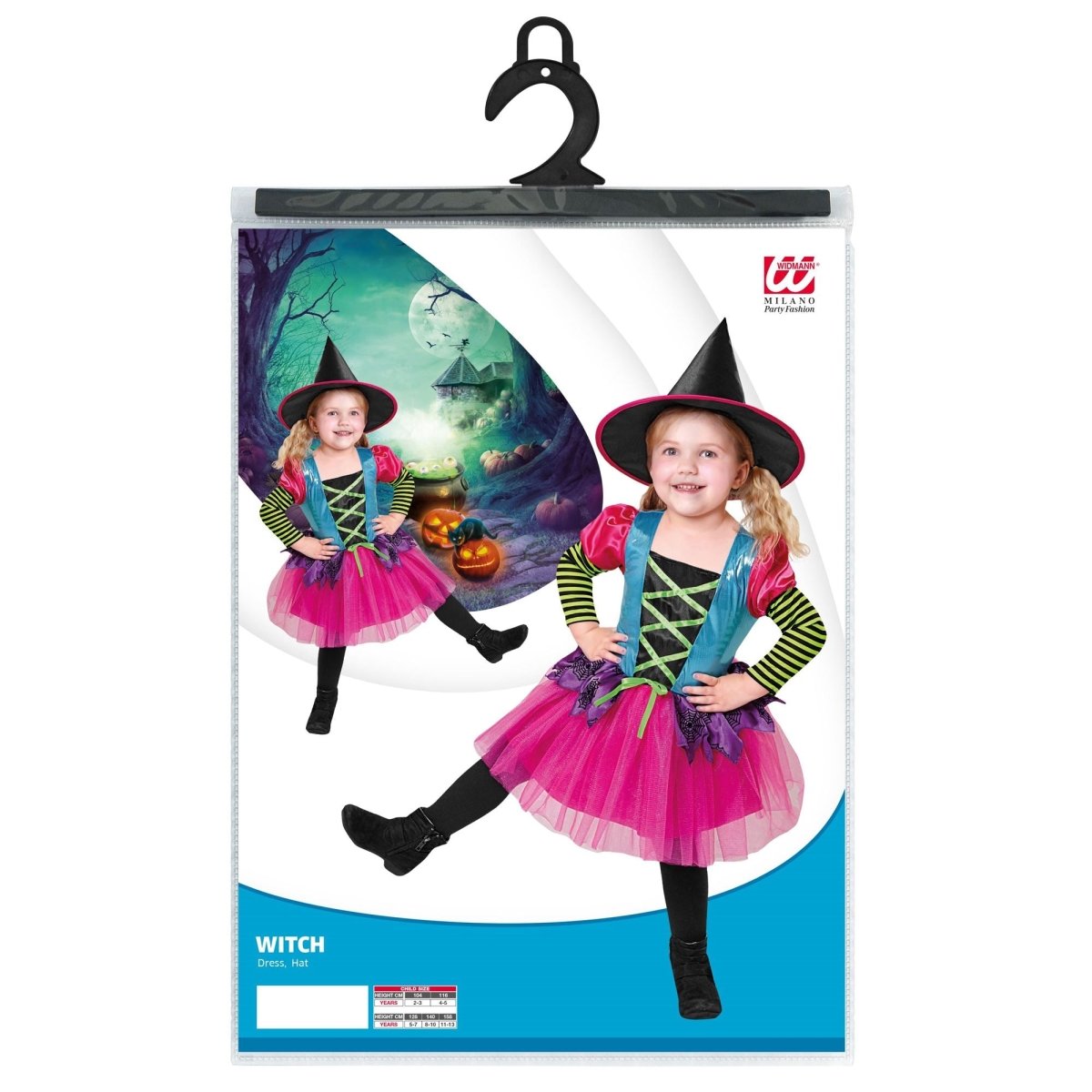 Halloween Jurk Meisje Heks 2 delig