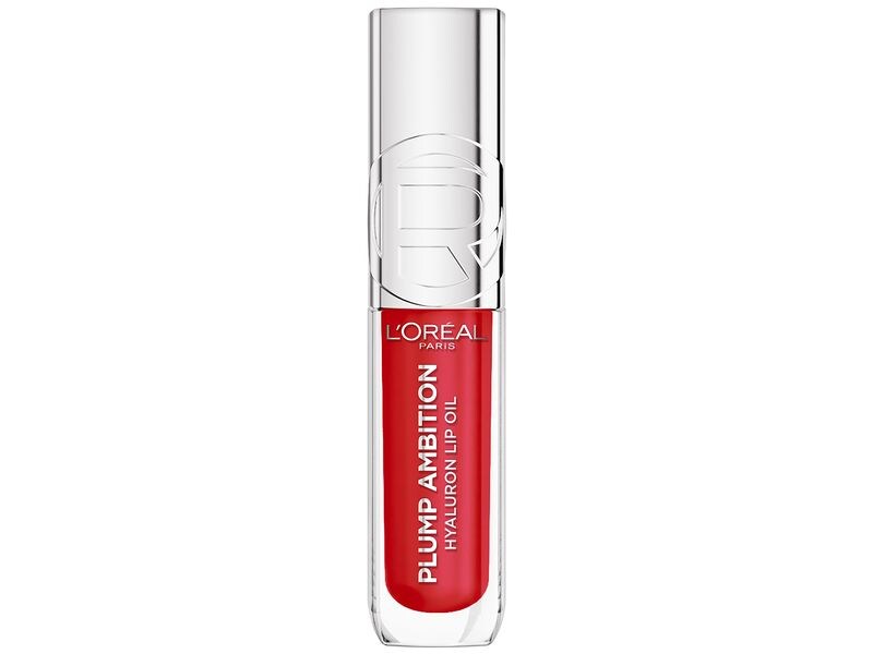 L'Oréal Paris Lip Gloss Plump Ambition Hyaluron 380 Rouge i Lippenöl macht die Lippen voller und weicher in nur einem Wisch