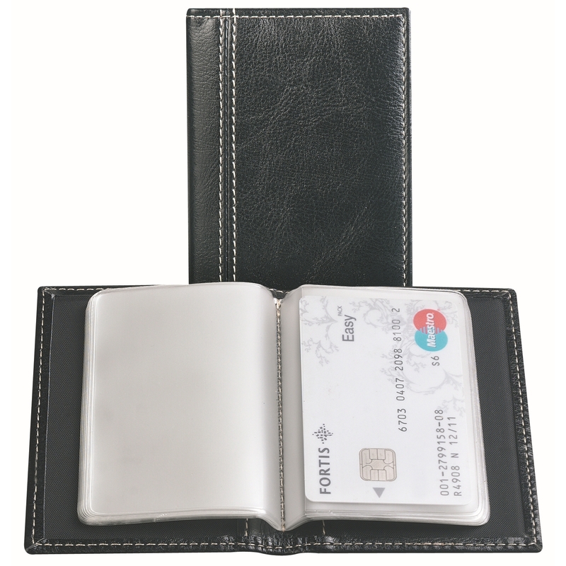 BREPOLS Kartenetui Palermo, 20 Taschen, schwarz