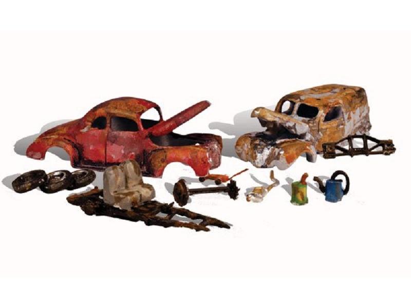Woodland Scenics Alte USA Autowracks H0 Junk Cars im Massstab 1:87