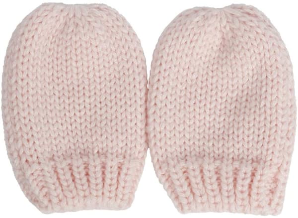 2 x luer 2 x par votter til baby, Large, Rosa