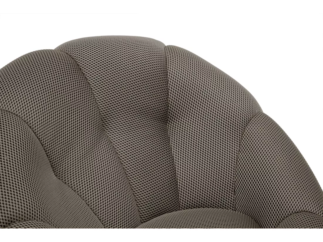 Fauteuil tissu gris-vert - FIGO