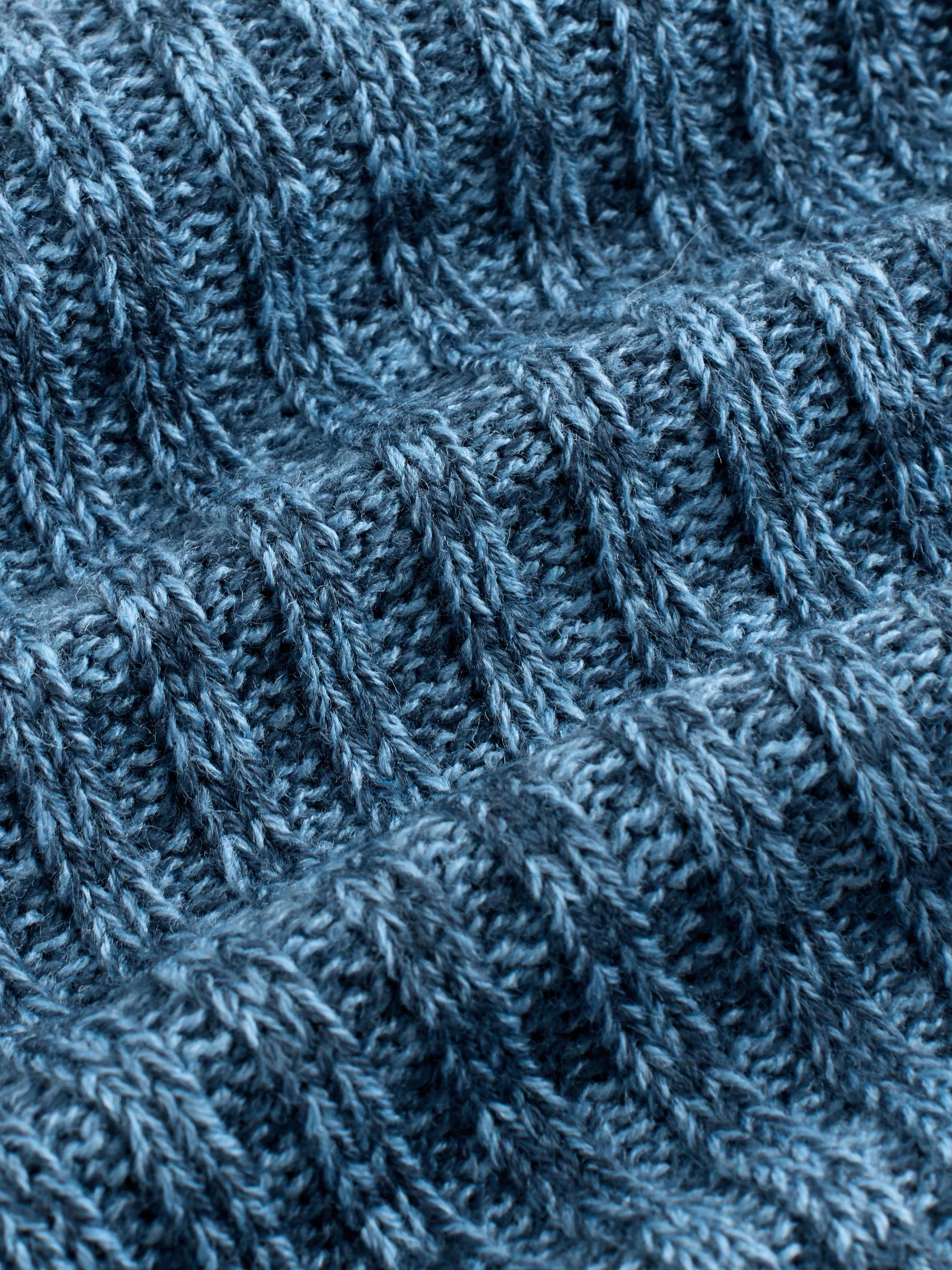 Blauw - Pom Beanie Hat & Snood Set 2 Piece (1-16yrs)