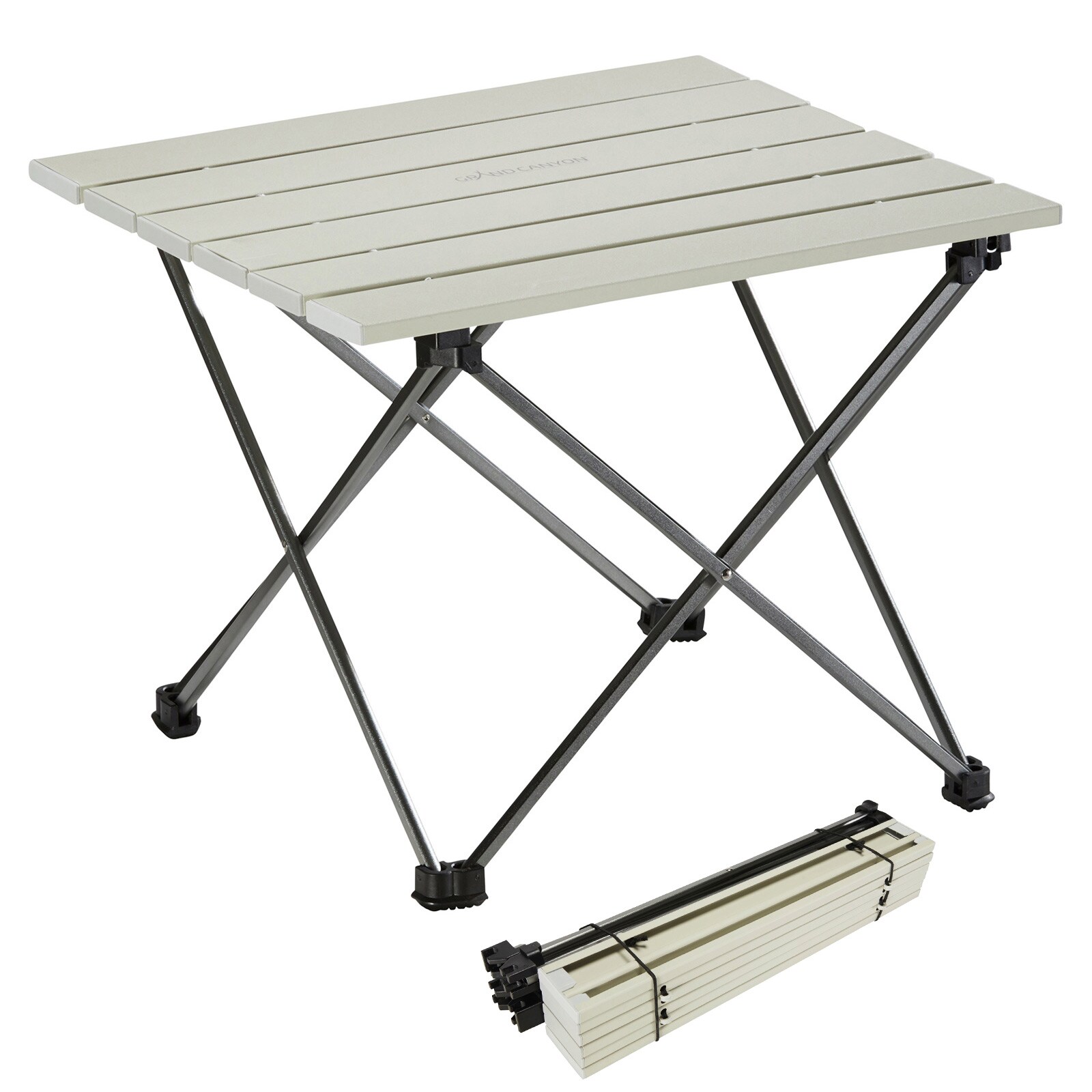 GRAND CANYON Tucket Mini Alu Rolltisch Camping Beistell Falt Tisch Leicht Bivy
