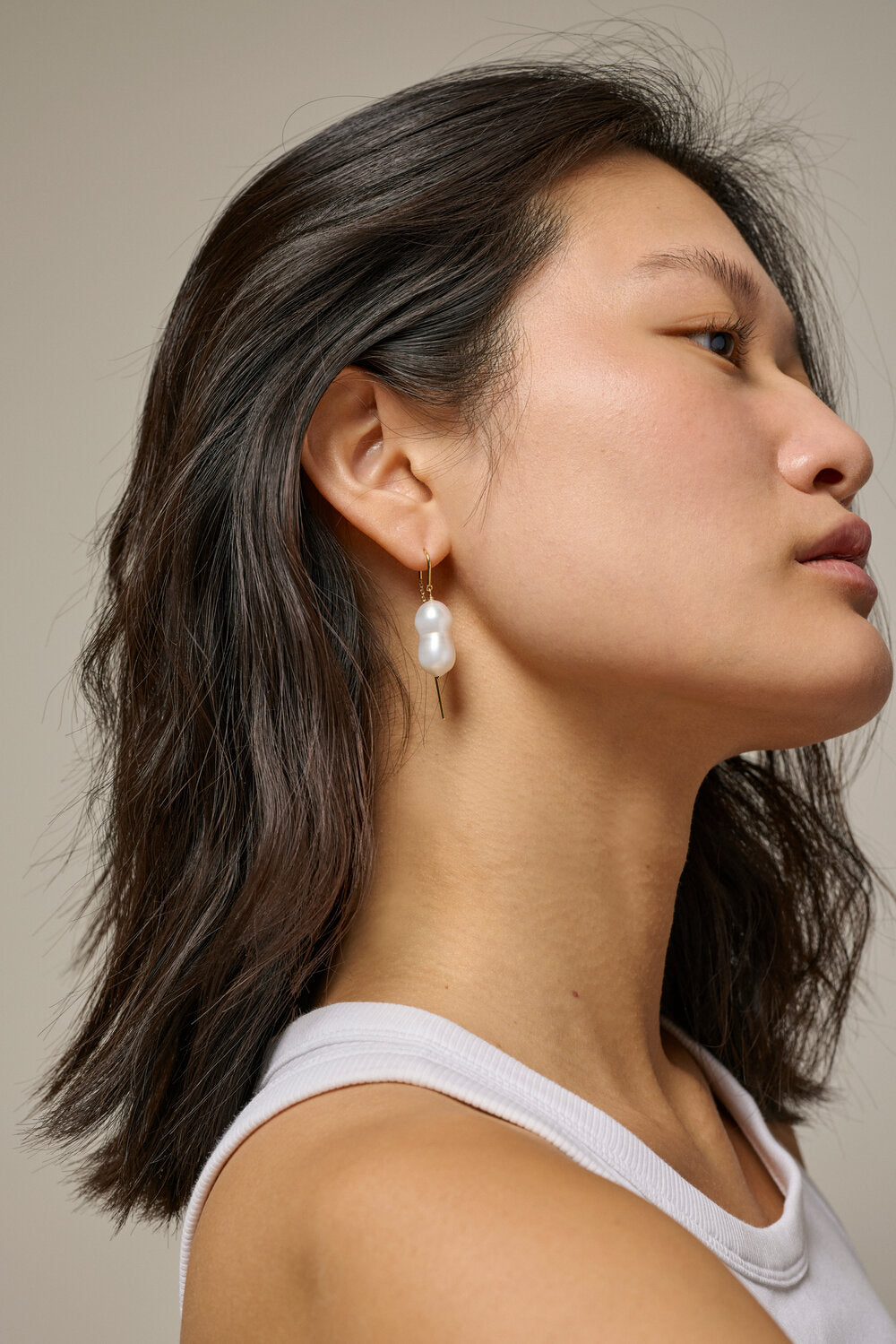 ENAMEL Copenhagen  Twin Pearls øreringe - Pearl