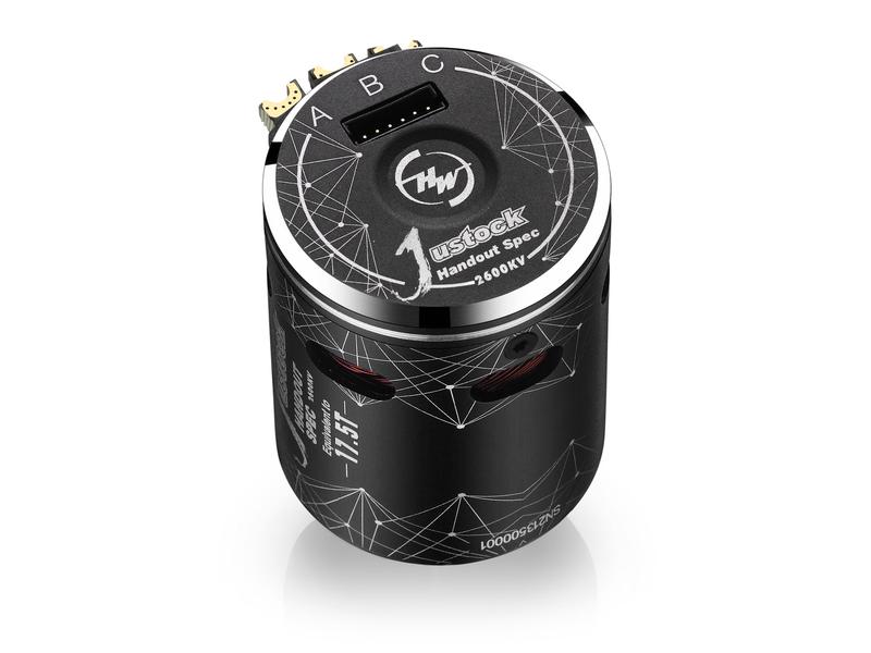 Hobbywing Brushless Sensored Motor Xerun Justock 17.5T Hand 2600 kV Brushless Sensored Wettbewerbs Motor für Modelle im Massstab 1:10