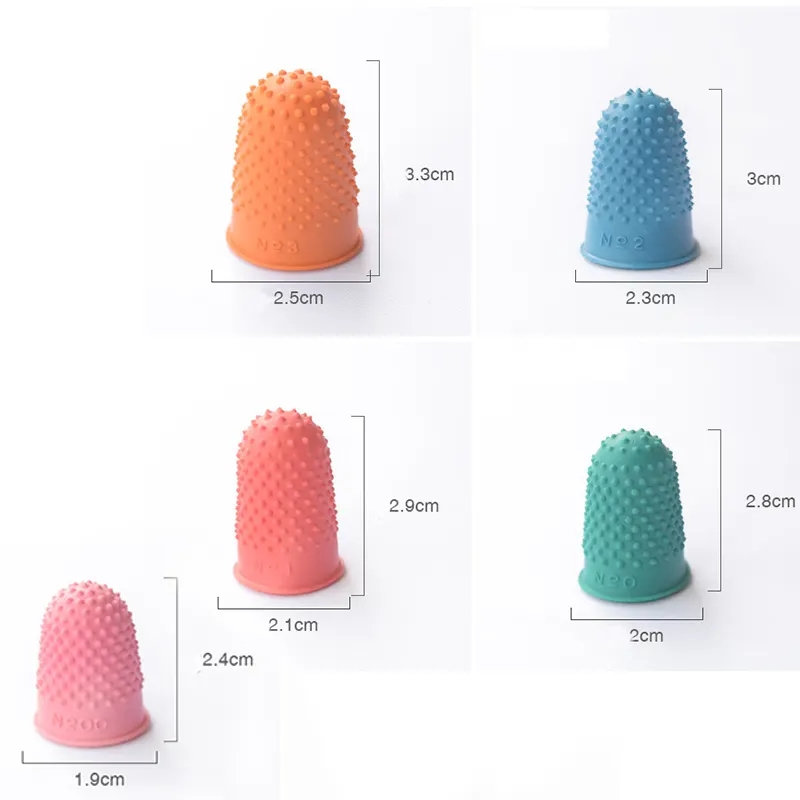 (10er Set) Silikon Näh Fingerhut Protector Finger Schutz Kappe Mercerie Zubehör - Bunt