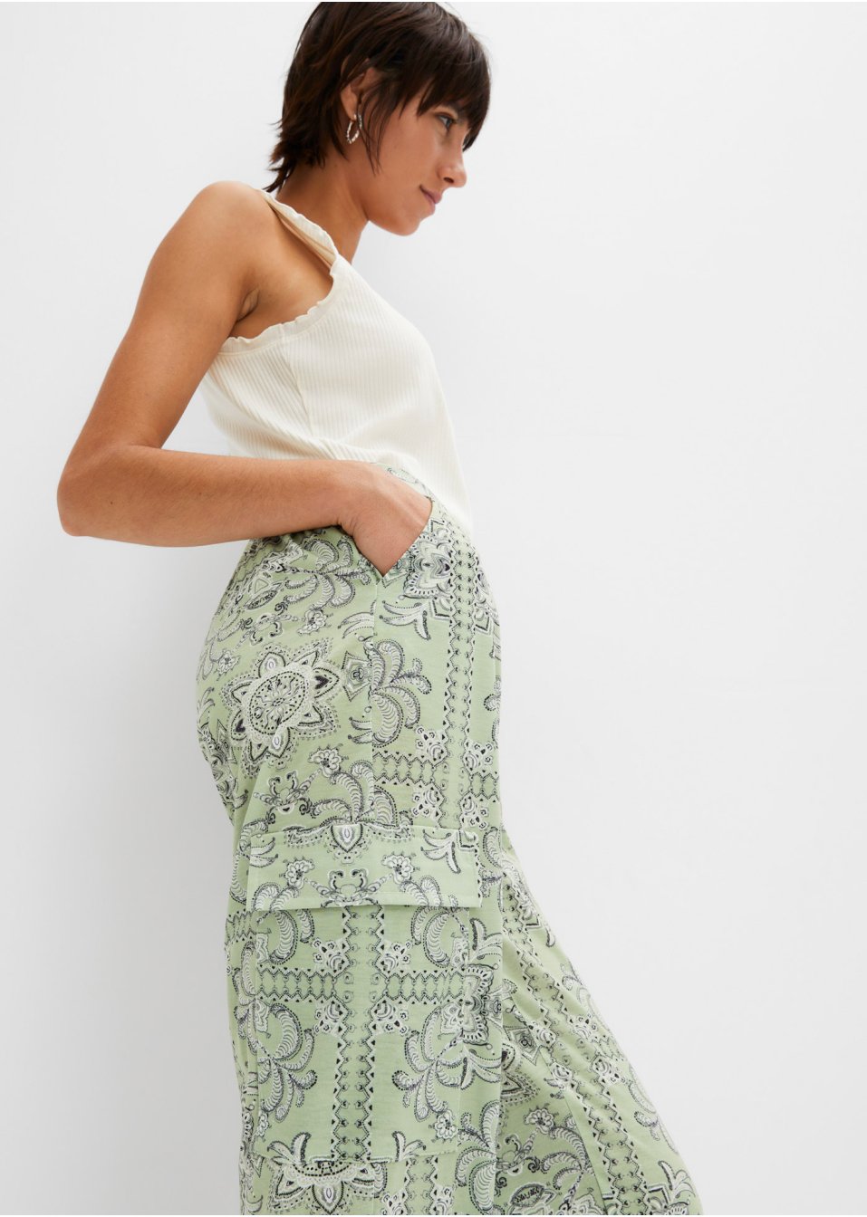 Pantalon fluide cargo