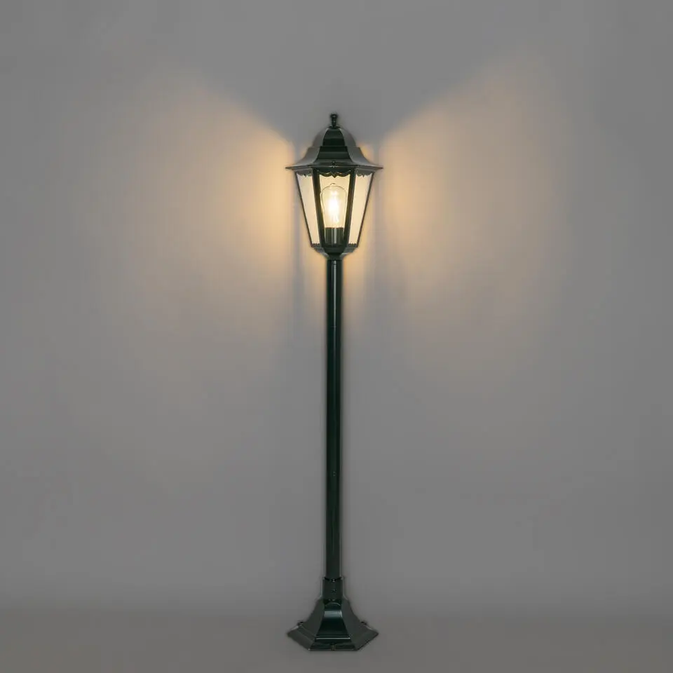 Qazqa staande buitenlampen new orleans groen e27