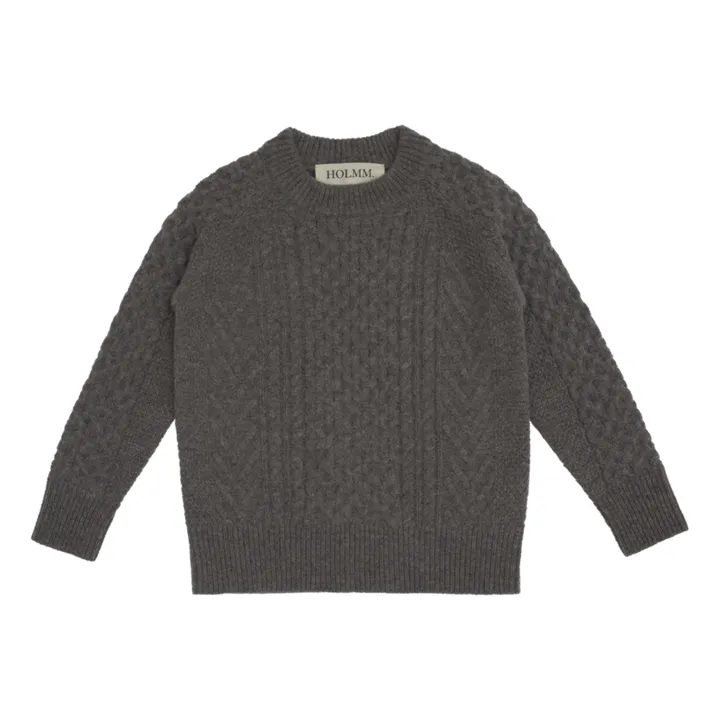 Holmm Pull Mérinos Cachemire Elsem | Gris anthracite