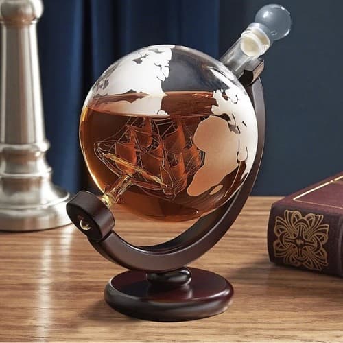 Globe Karaffelsett - Whiskeyglass & whiskey steiner - Whiskey