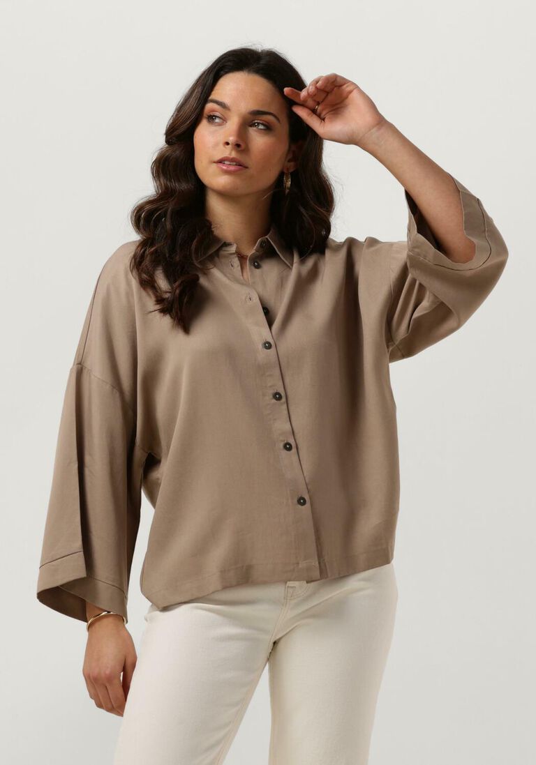 OBJECT bruine object blouse objtilda boxy shirt