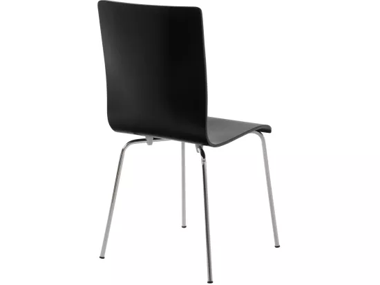 Chaise de conférence - Bois - Noir - Pepe