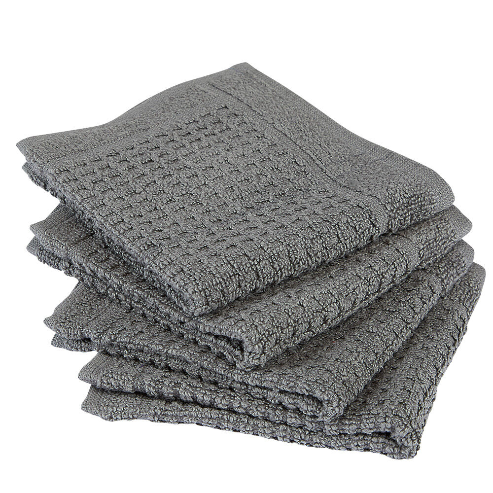 Serviette invité carré en coton x 4