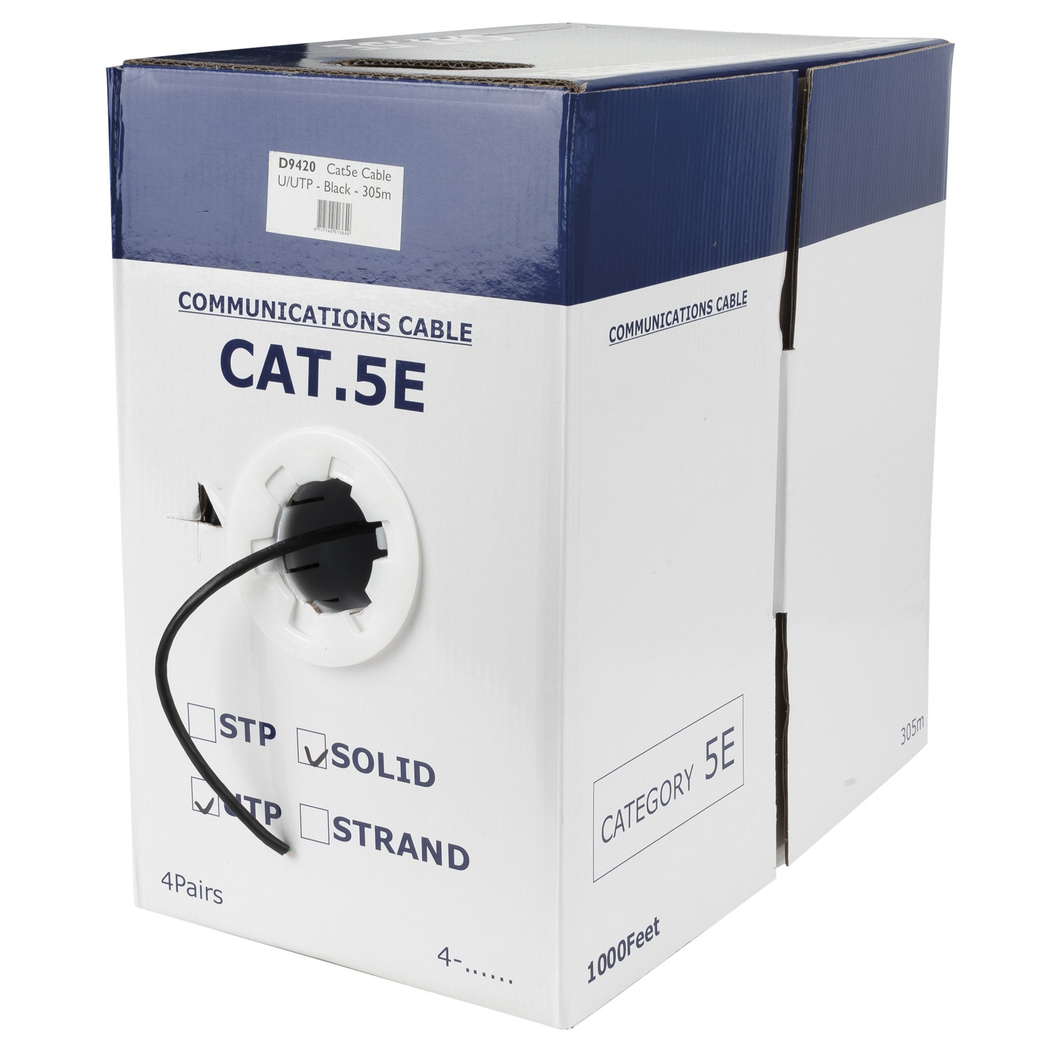 DAP CAT5e U/UTP datakabel in dispenserbox, 305 meter