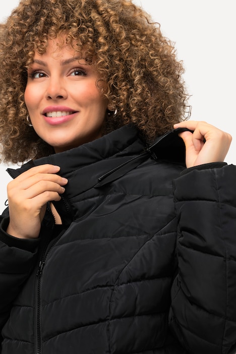 Steppjacke, mit abnehmbarer Kapuze, wasserabweisend