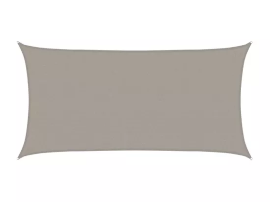 Voile d'ombrage 160 g/m² rectangulaire gris clair 2x3,5 m PEHD