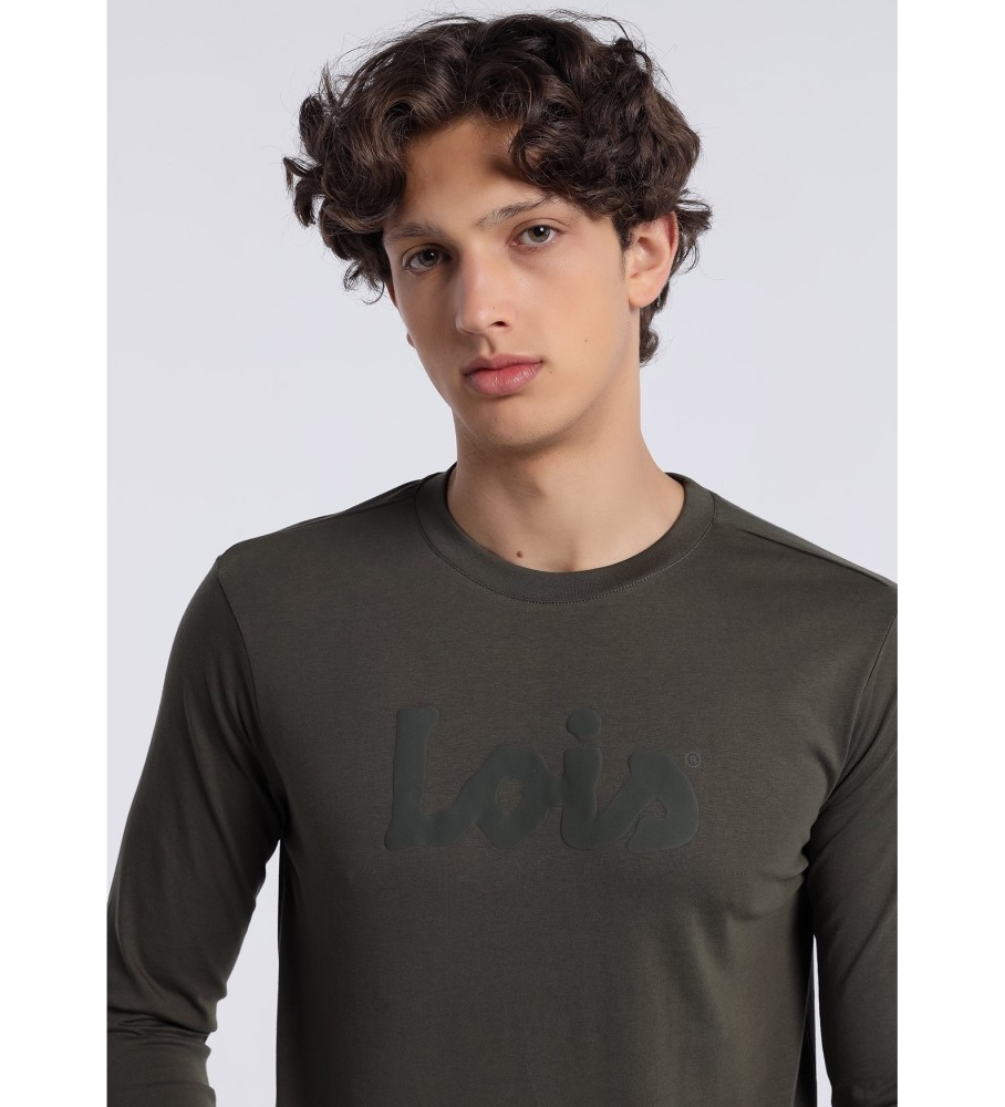 Camiseta de manga comprida Lois 131950 Verde