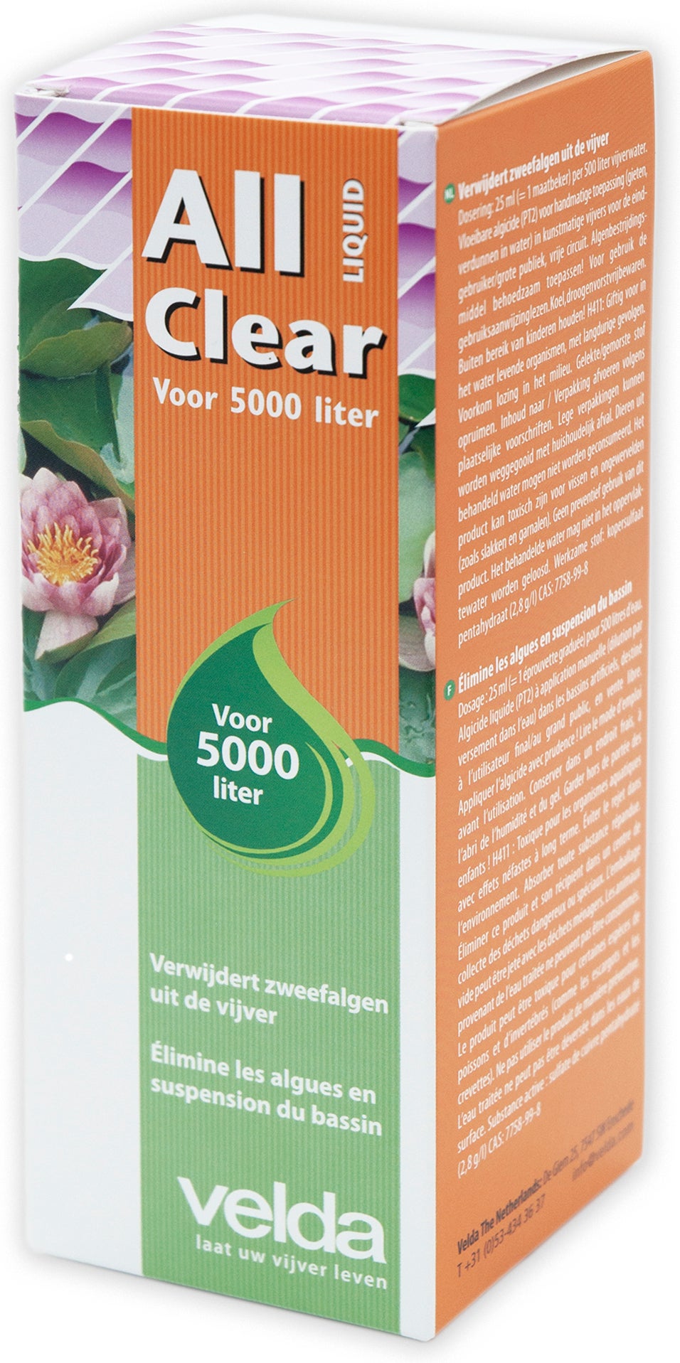 Velda algenbestrijder All Clear vloeibaar 250 ml
