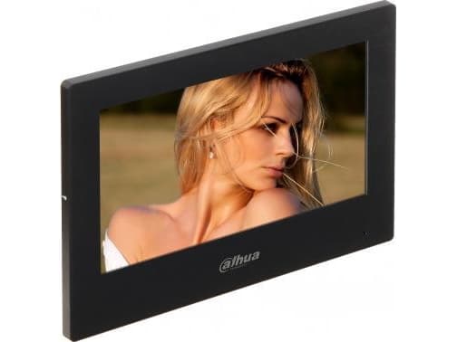 Dahua Pro Series - IP intercom station monitor - innendørs - trådløs, kablet - 802.11b/g/n - 10/100 Ethernet - svart