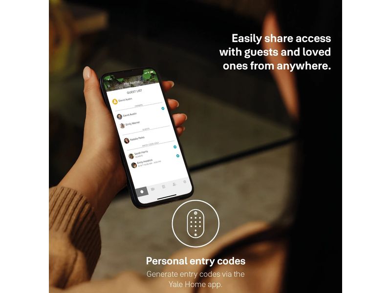 Yale Linus L2 Smart Lock und Smart Fingerprint Keypad Silbe Smart Keypad mit Türschloss