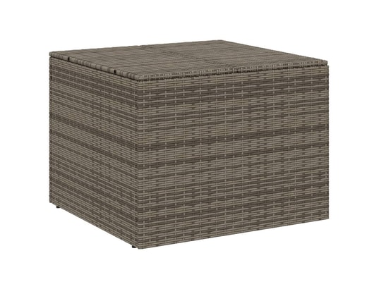 VIDAXL - Coffre Boîte de rangement de jardin gris 291l résine tressée