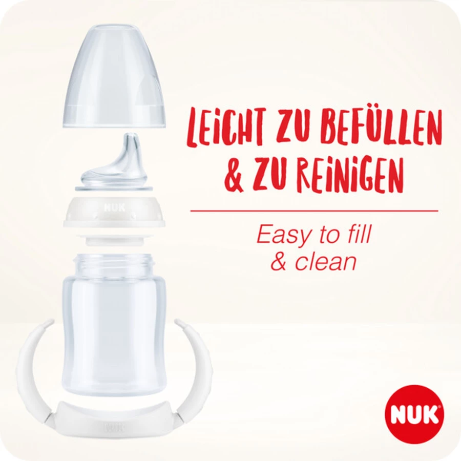 NUK Learner Cup Edelstahl Rosa Stainless Steel 125 ml Silikon