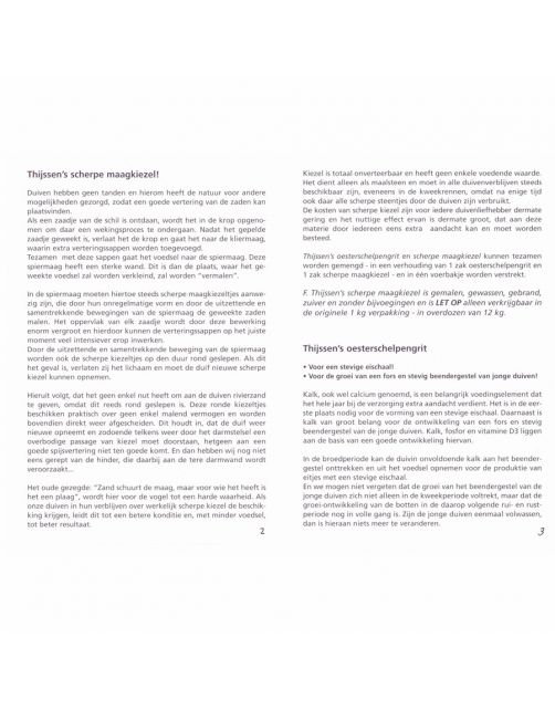Thijssen Maagkiezel Duif - Duivensupplement - 1 kg