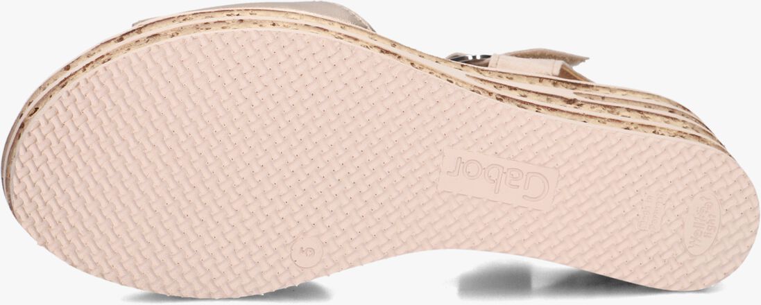 roségouden gabor sandalen met hak 651