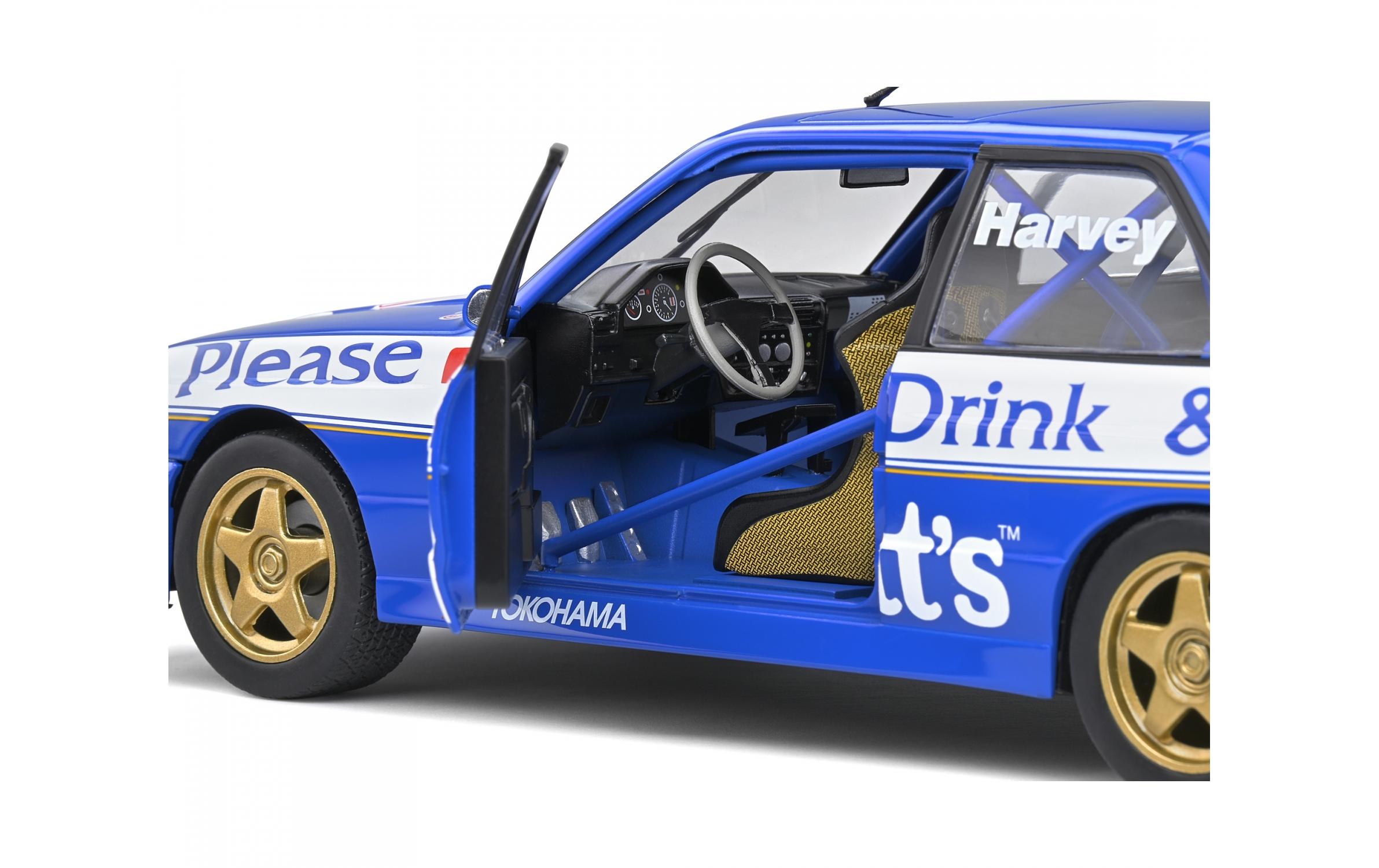 Rennwagen BMW E30 M3 #4 Blau 1:18BMW E30 M3 BTCC Sammlermodell im Massstab 1:18