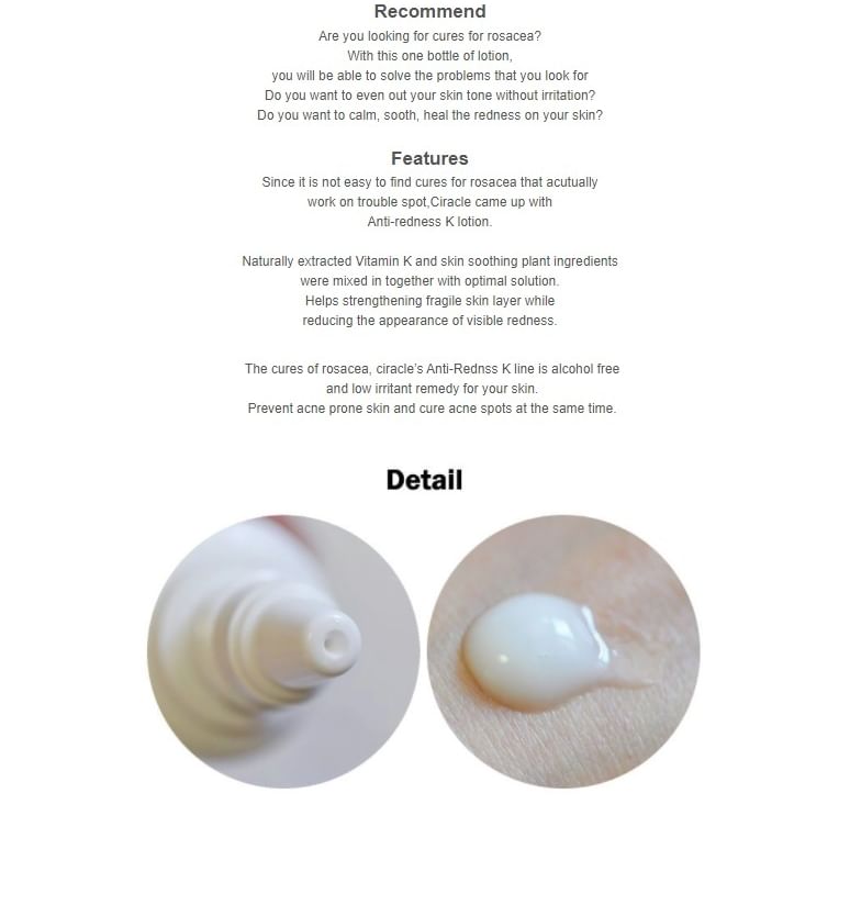 Ciracle - Anti-roodheid K Lotion 30ml