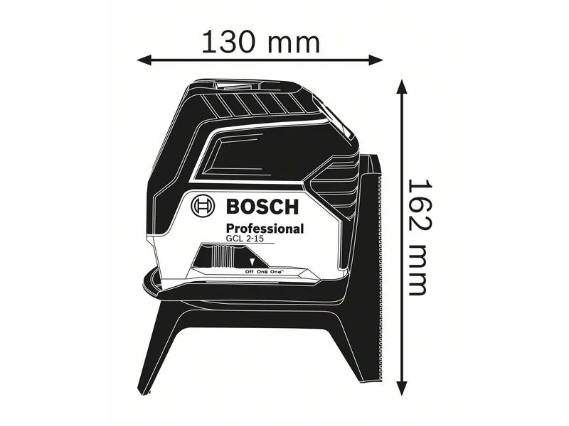 Bosch GCL 2-15 Professional - Krydslinjelaservaterpas
