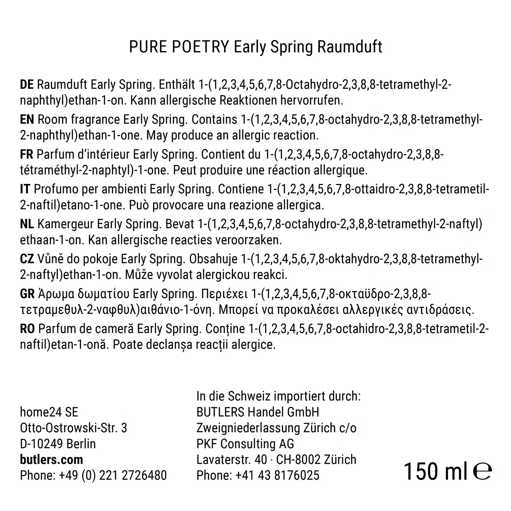 PURE POETRY Raumduft EARLY SPRING