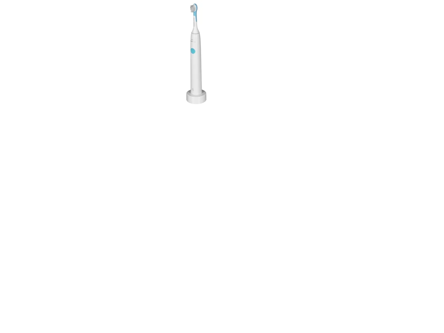 Philips For Kids Design a Pet Edition HX3601/01 Elektrisk tandbørste, Barn, Sonisk tandbørste, Blød, Super sensitive, Blå, Hvid, 4 x 30 sek., Batteri