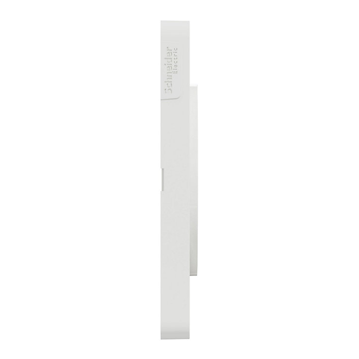 Plaque de finition double Schneider Electric Odace Touch blanc