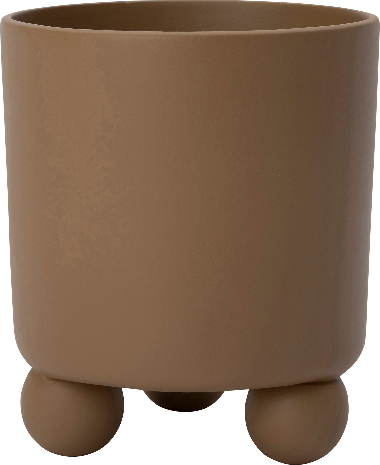 Intratuin bloempot op poten Niki bruin D 14 H 16 cm