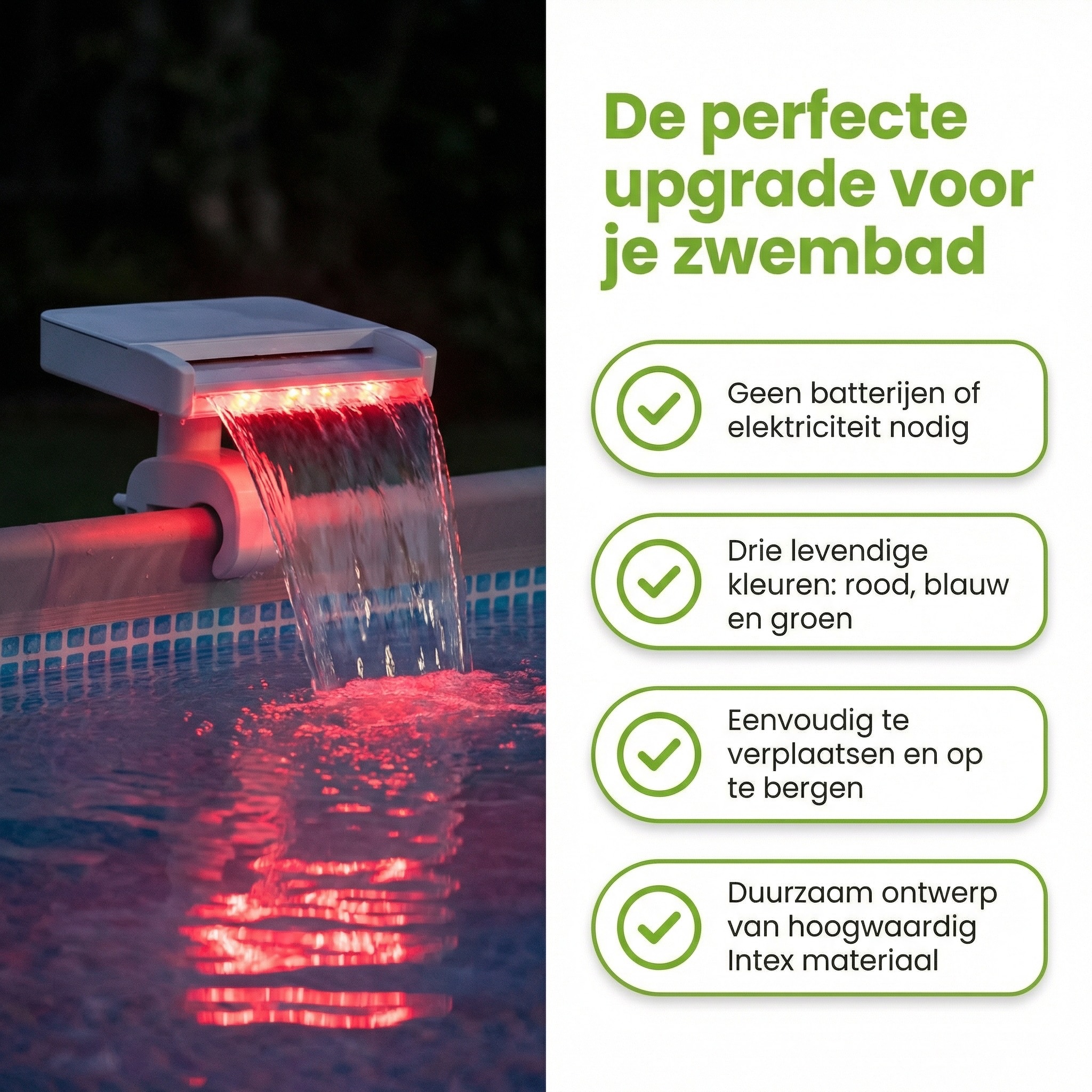 Intex Cascade zwembad waterval