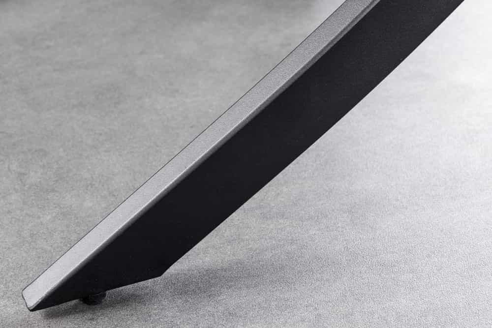 Runder Esstisch ALPINE 120cm weiß Marmor Keramik schwarzes Metallgestell