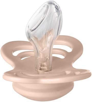 BIBS Couture Smokker 2-pack Silikon Str 2, Ivory/Blush