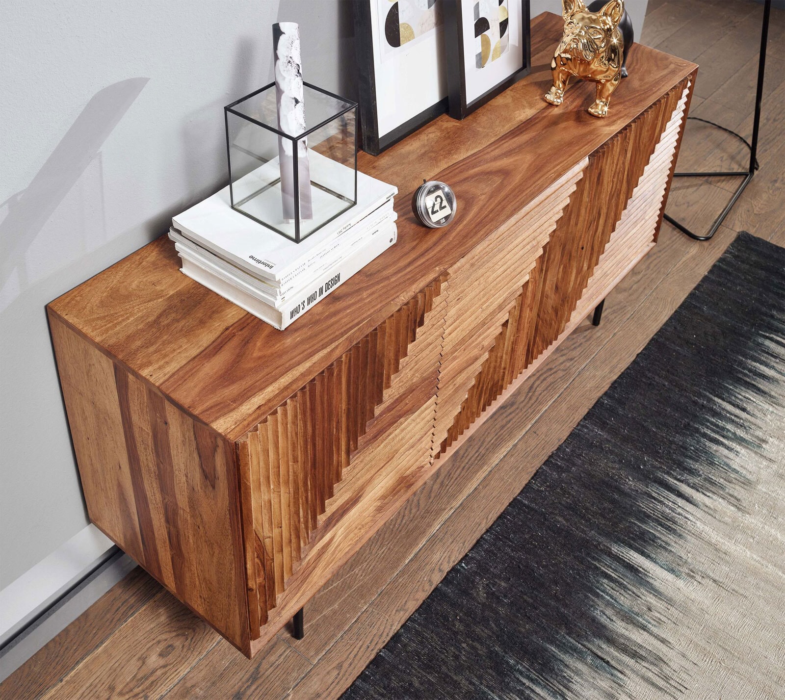 Sideboard 148 x 72 cm Sheesham massiv