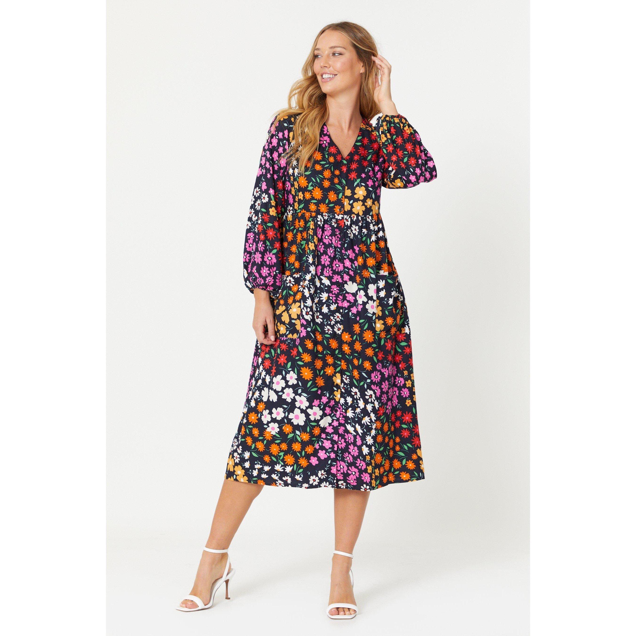 Be You Ladies Floral Midi Dress