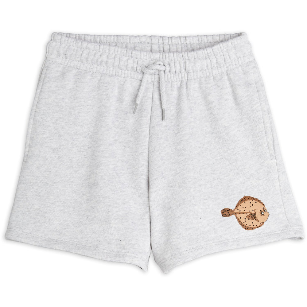 Køb Mini Rodini Grey Melange Flundra Sweatshorts