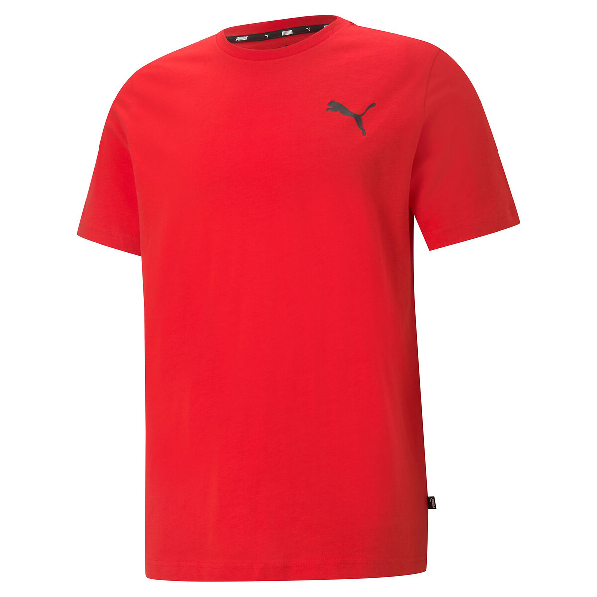 PUMA<br>Camiseta de manga curta, logo essencial pequeno