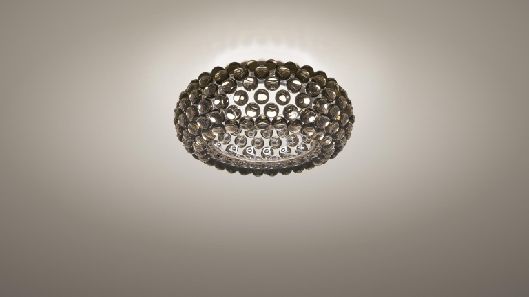 Foscarini Caboche Plus plafondlamp Ø50 LED dimbaar transparant