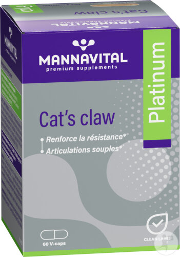 MannaVital Cat's Claw Platinum 60 V-Caps