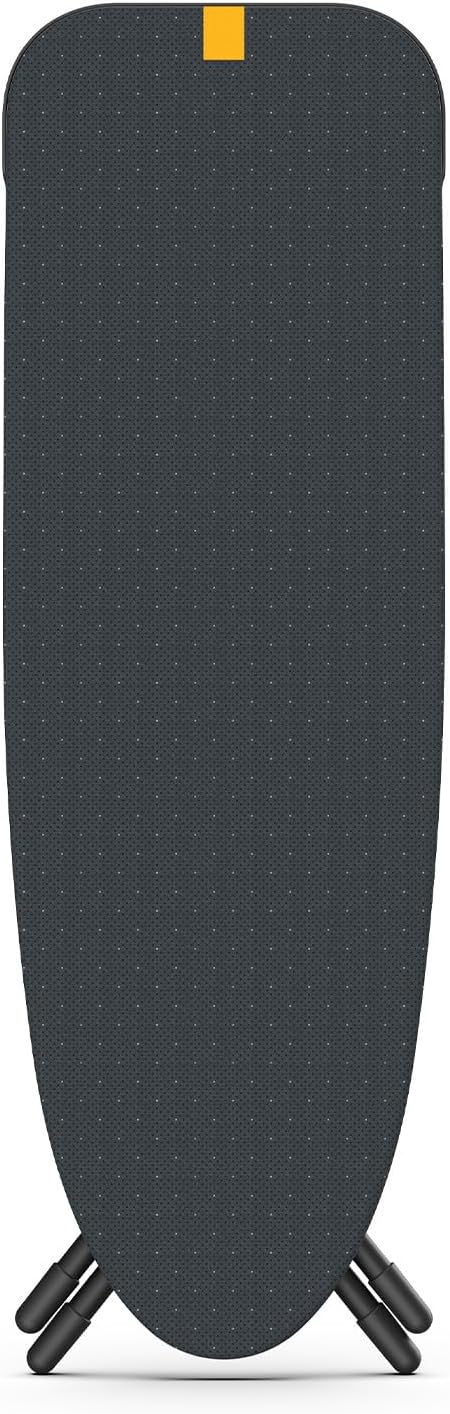 Joseph Joseph Glide Plus 135 x 45 cm großes Bügelbrett mit höhenverstellbarem und hitzebeständigem Dampfbügelbrett, einfache Aufbewahrung, 4-lagiger Baumwollbezug, schwarz/blau