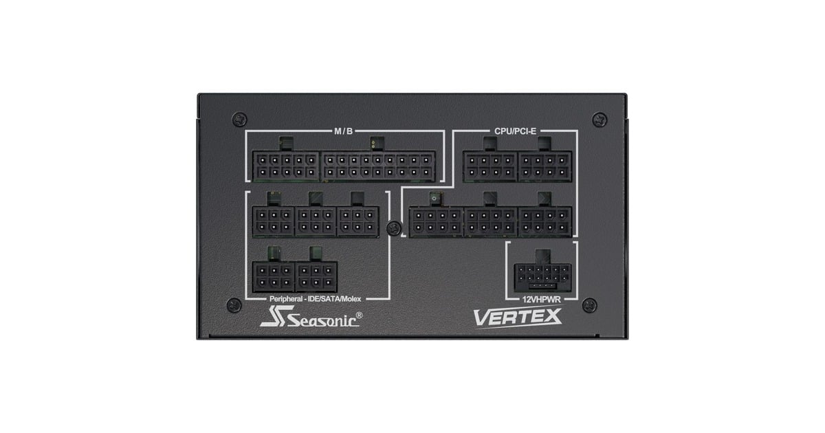 SeasonicVERTEX GX-850 modulaire 850 watt voeding   (Zwart, 1x 12V-2x6, 3x PCIe)